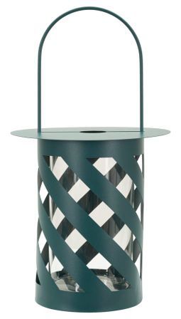 Lanterne twist saturn teal cm ø 23x43