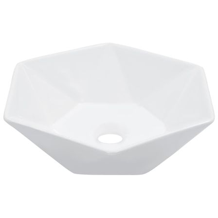 Lavabo 41x36,5x12 cm Céramique Blanc