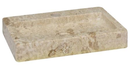 Lavabo Crème 38x24x6,5 cm Marbre