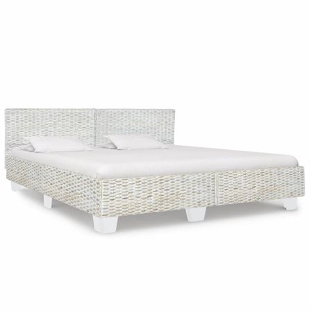 Lit adulte en rotin tissé à la main – Élégance naturelle et moderne