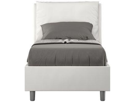 Lit adulte moderne avec coussins rembourrés simili cuir Anja