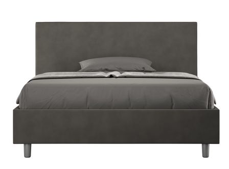 Lit adulte moderne microfibre Adelyne