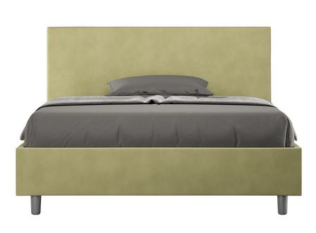 Lit adulte moderne microfibre Adelyne