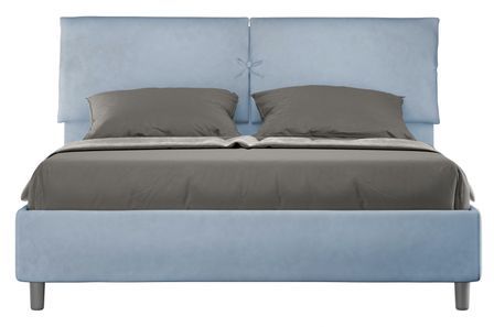 Lit adulte moderne rembourré microfibre Viena