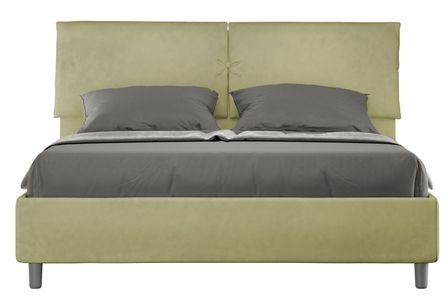 Lit adulte moderne rembourré microfibre Viena