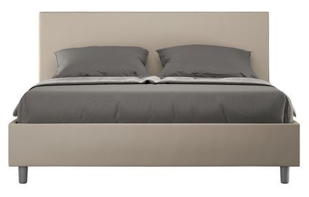 Lit adulte moderne simili cuir Adelyne
