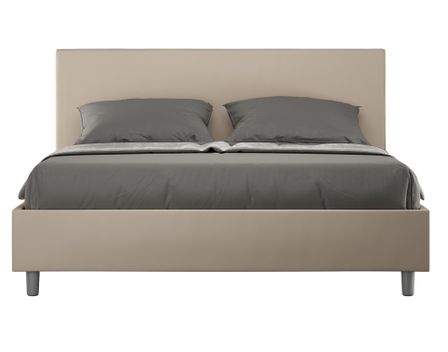 Lit adulte moderne simili cuir Adelyne