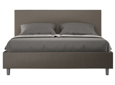 Lit adulte moderne simili cuir Adelyne