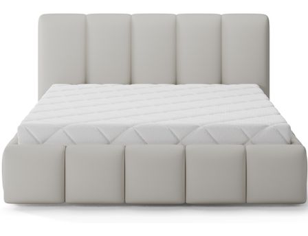 Lit adulte VIKA en simili cuir capitonné – Design élégant