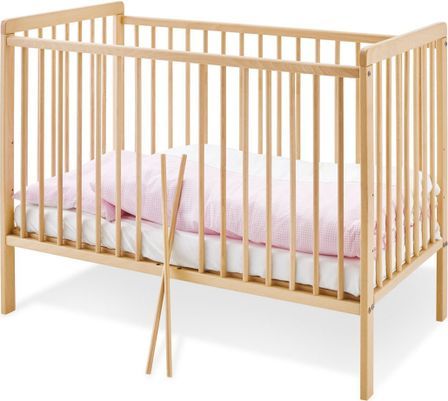 Lit bébé hêtre clair Hanna 60