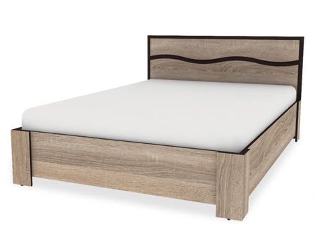 Lit chêne clair 140x200 cm Eneva