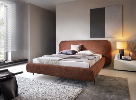 Lit coffre Booby prestige – Velours moderne et rangement optimisé