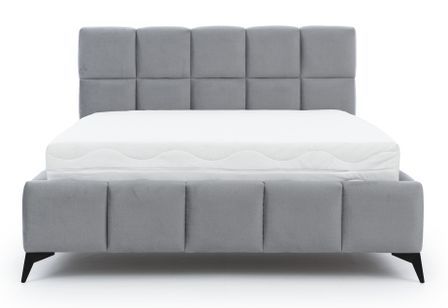 Lit coffre Mister prestige - Revêtement velours capitonné
