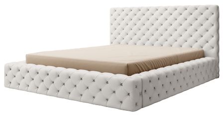 Lit coffre Prince luxe – Simili cuir capitonné