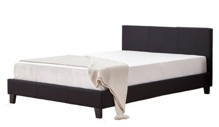 Lit double simili cuir Diag