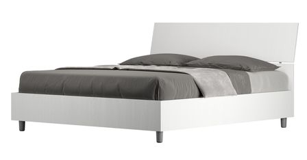 Lit en bois avec tête de lit inclinée Renoma