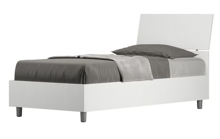 Lit en bois avec tête de lit inclinée Renoma