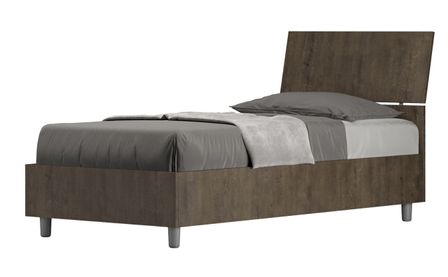 Lit en bois avec tête de lit inclinée Renoma