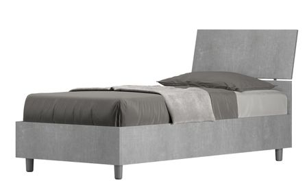 Lit en bois avec tête de lit inclinée Renoma