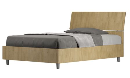 Lit en bois avec tête de lit inclinée Renoma