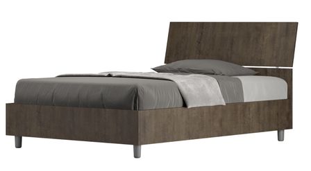 Lit en bois avec tête de lit inclinée Renoma