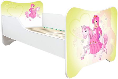 Lit enfant avec sommier et matelas Pony poney 70x140 cm