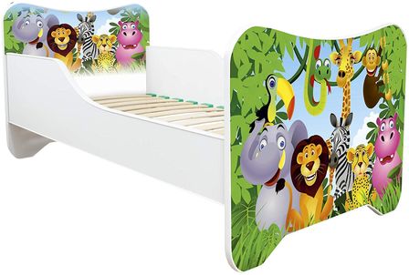 Lit enfant avec sommier et matelas Madagascar 70x140 cm
