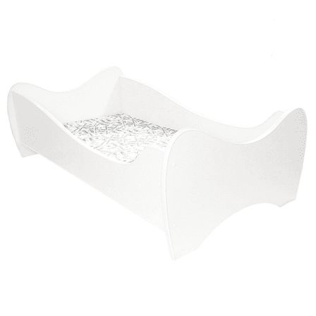 Lit enfant blanc 80x160 cm avec sommier et matelas Shoopy