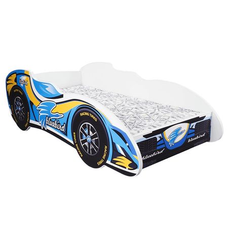 Lit enfant F1 bluebird bleu 80x160 cm - Sommier et matelas inclus