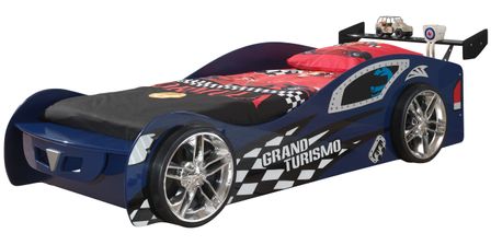 Lit enfant voiture de course 90x200 cm TURIN – Sommier inclus