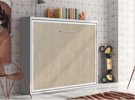 Lit escamotable horizontal 160x200 cm Valeria - Pieds synchronisés