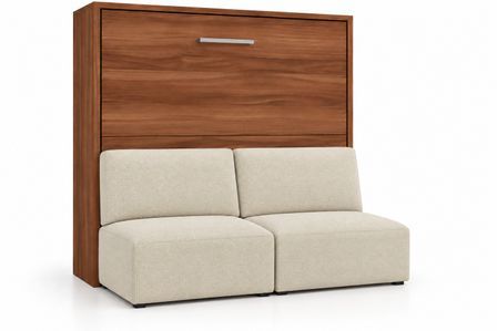 Lit escamotable horizontal avec banquette LOGIA Premium – Haut de gamme – Usage intensif