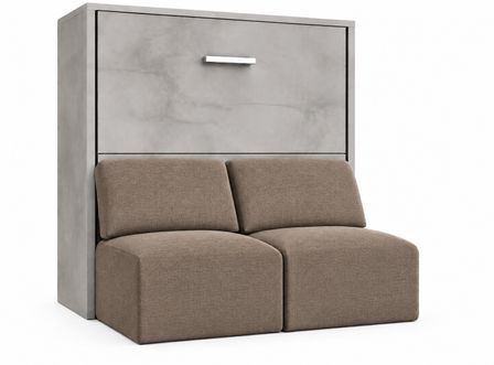 Lit escamotable horizontal avec banquette LOGIA Premium – Haut de gamme – Usage intensif