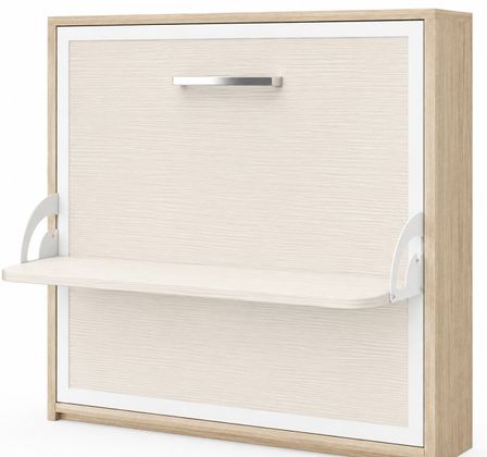 Lit escamotable horizontal avec bureau BONA - Ouverture automatique assistée - Version renforcée