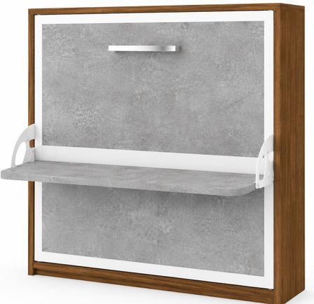 Lit escamotable horizontal avec bureau BONA - Ouverture automatique assistée - Version renforcée