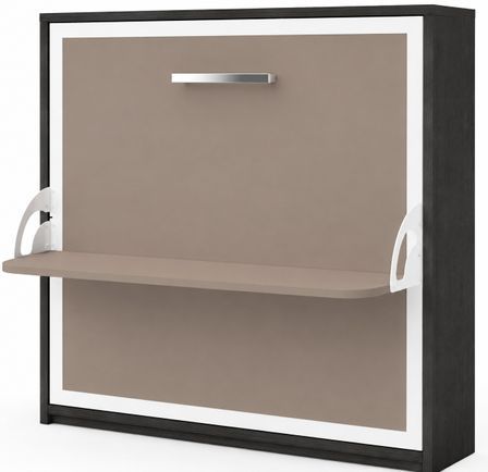 Lit escamotable horizontal avec bureau BONA - Ouverture automatique assistée - Version renforcée