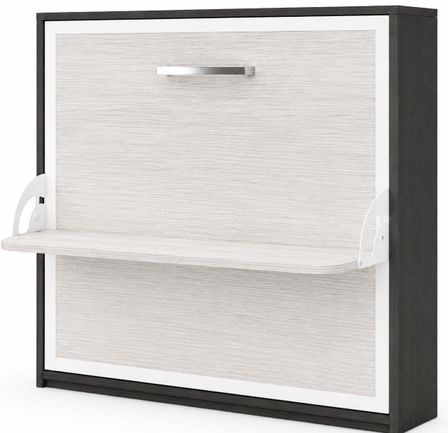 Lit escamotable horizontal avec bureau BONA - Ouverture automatique assistée - Version renforcée