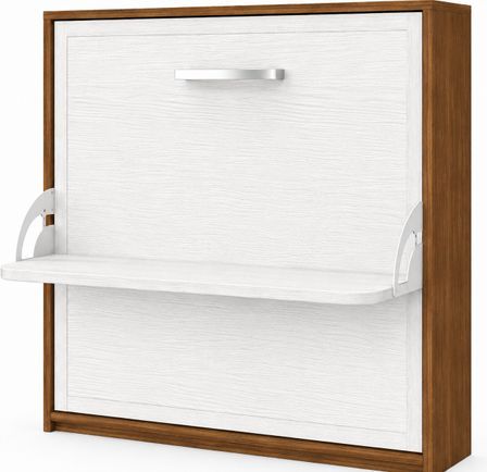 Lit escamotable horizontal avec bureau BONA - Ouverture automatique assistée - Version renforcée