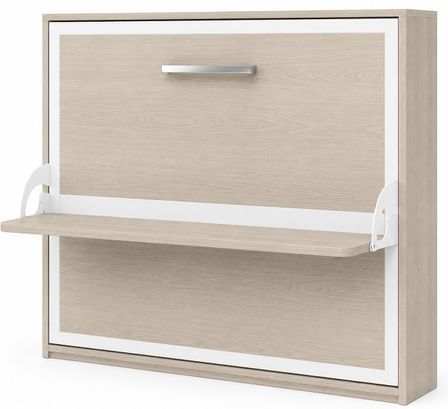Lit escamotable horizontal avec bureau BONA - Ouverture automatique assistée - Version renforcée