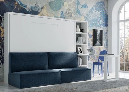 Lit escamotable horizontal avec canapé LOGIA
