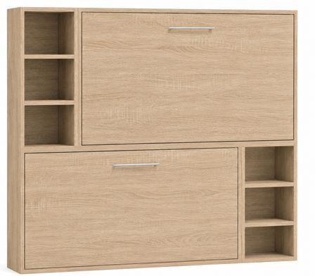 Lit escamotable superposé avec niches de rangement BRIANO