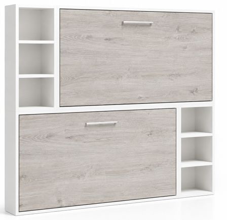 Lit escamotable superposé avec niches de rangement BRIANO