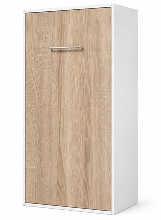 Lit escamotable superposé vertical 2 couchages VERKALI – Sommier inclus – Ouverture assistée