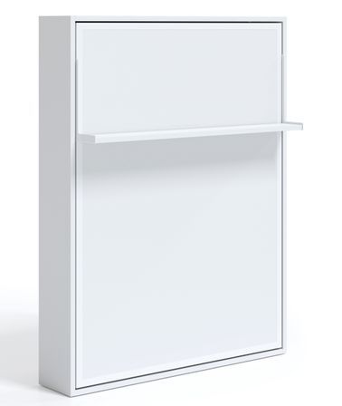 Lit escamotable vertical 140x190 cm avec étagère Habitat