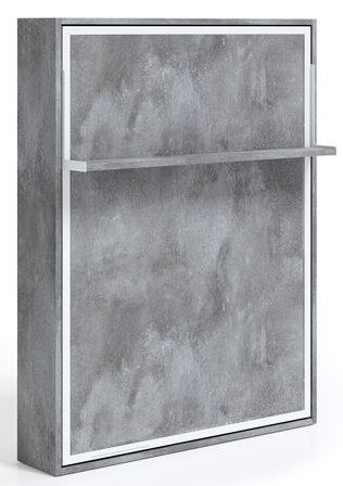 Lit escamotable vertical 140x190 cm avec étagère Habitat