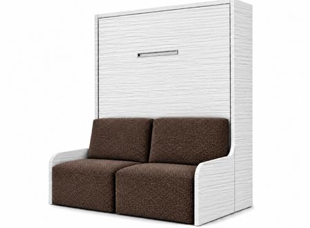 Lit escamotable vertical autoporteur avec banquette KOZZA Premium – Haut de gamme – Usage intensif