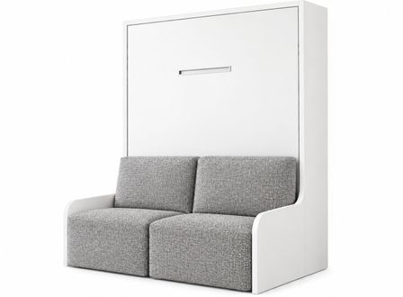 Lit escamotable vertical autoporteur avec banquette KOZZA Premium – Haut de gamme – Usage intensif