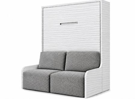 Lit escamotable vertical autoporteur avec banquette KOZZA Premium – Haut de gamme – Usage intensif