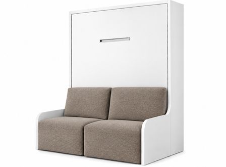 Lit escamotable vertical autoporteur avec banquette KOZZA Premium – Haut de gamme – Usage intensif