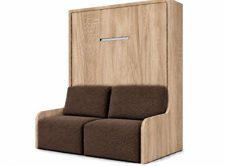 Lit escamotable vertical autoporteur avec banquette KOZZA Premium – Haut de gamme – Usage intensif